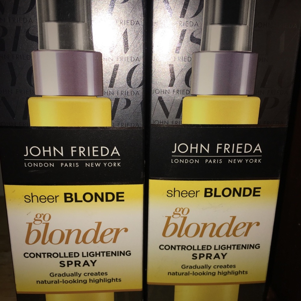 (2) John Frieda sheer blonde lightening spray